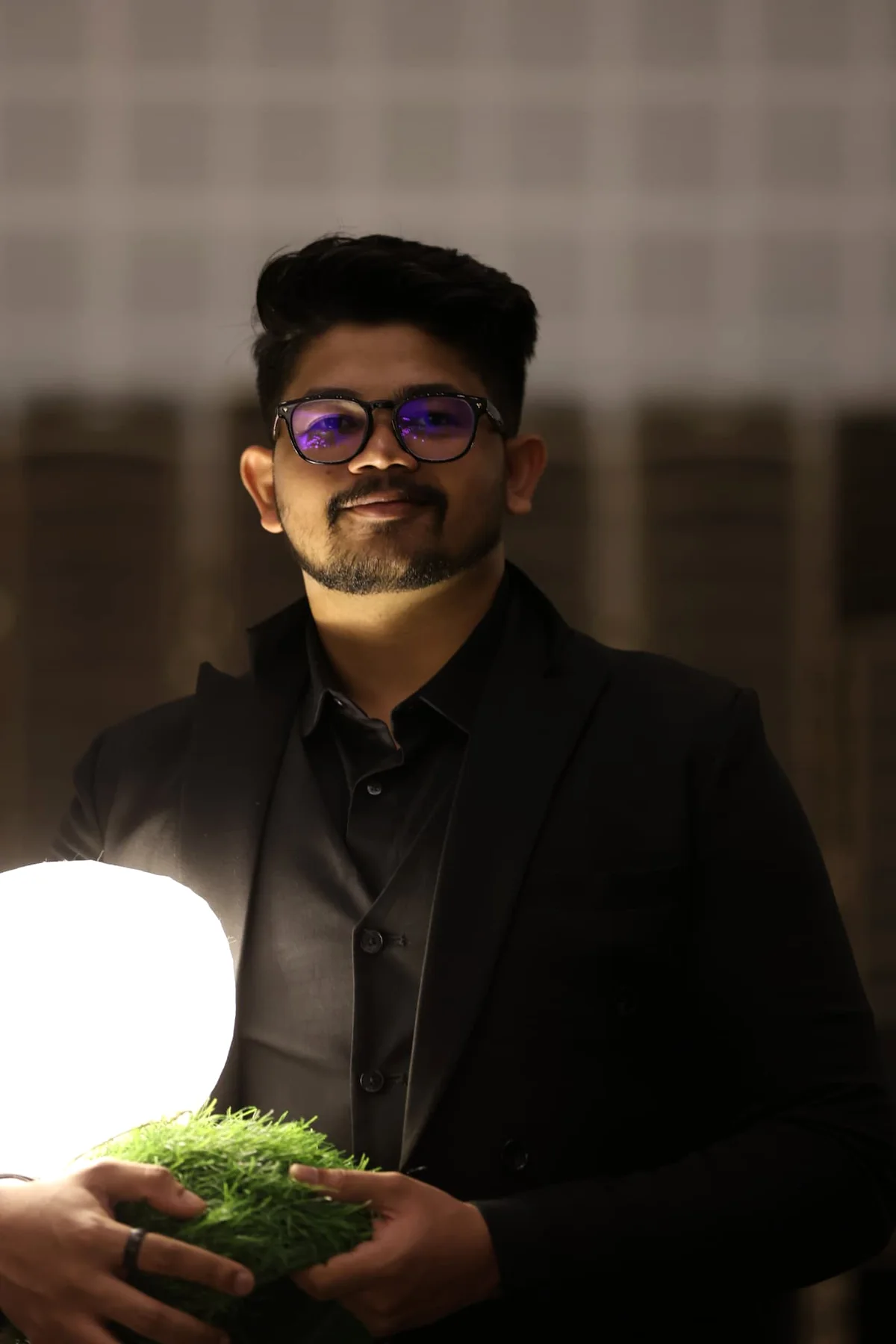 Portrait of Varun Vinod at an event installation